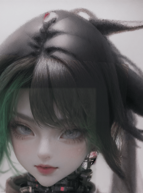 doll, mechanical, hair