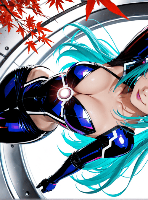 cyborg, anime, girl, robotic, futuristic, sleek, body, arm, leg, gloves