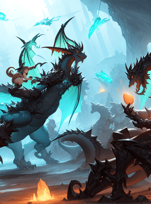 dragons, character, egg
