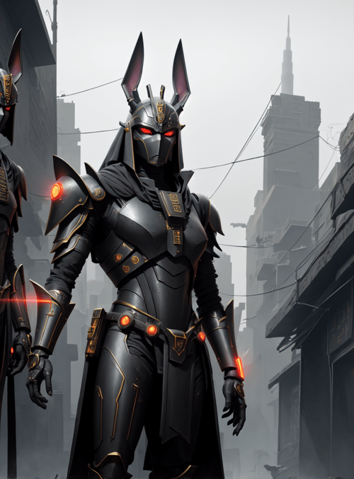 robots, warriors, rabbits