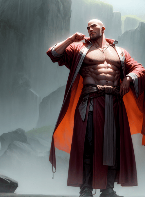 man, warrior, monk