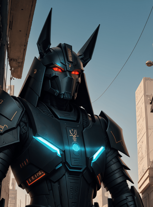 robot, armor, warrior