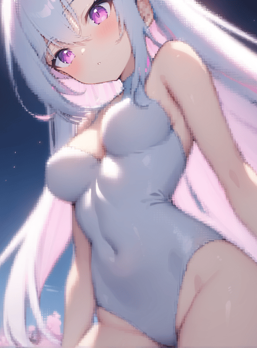 anime girl, cherry blossoms