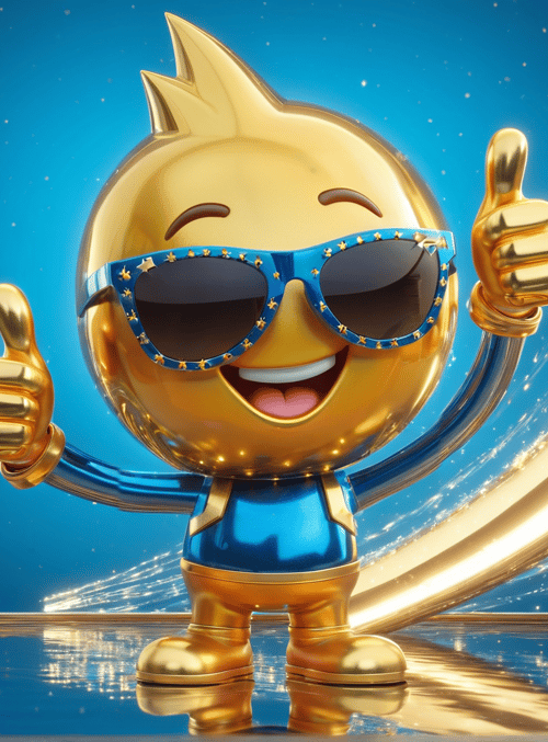 emoji, character, golden