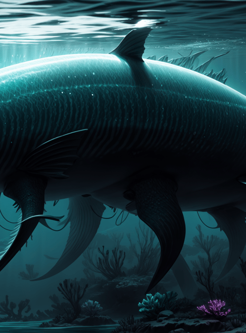 fish, marine, underwater, creature, coral, reptile