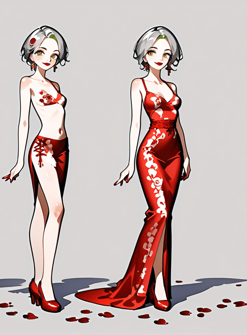 woman, dress, gown, fashion