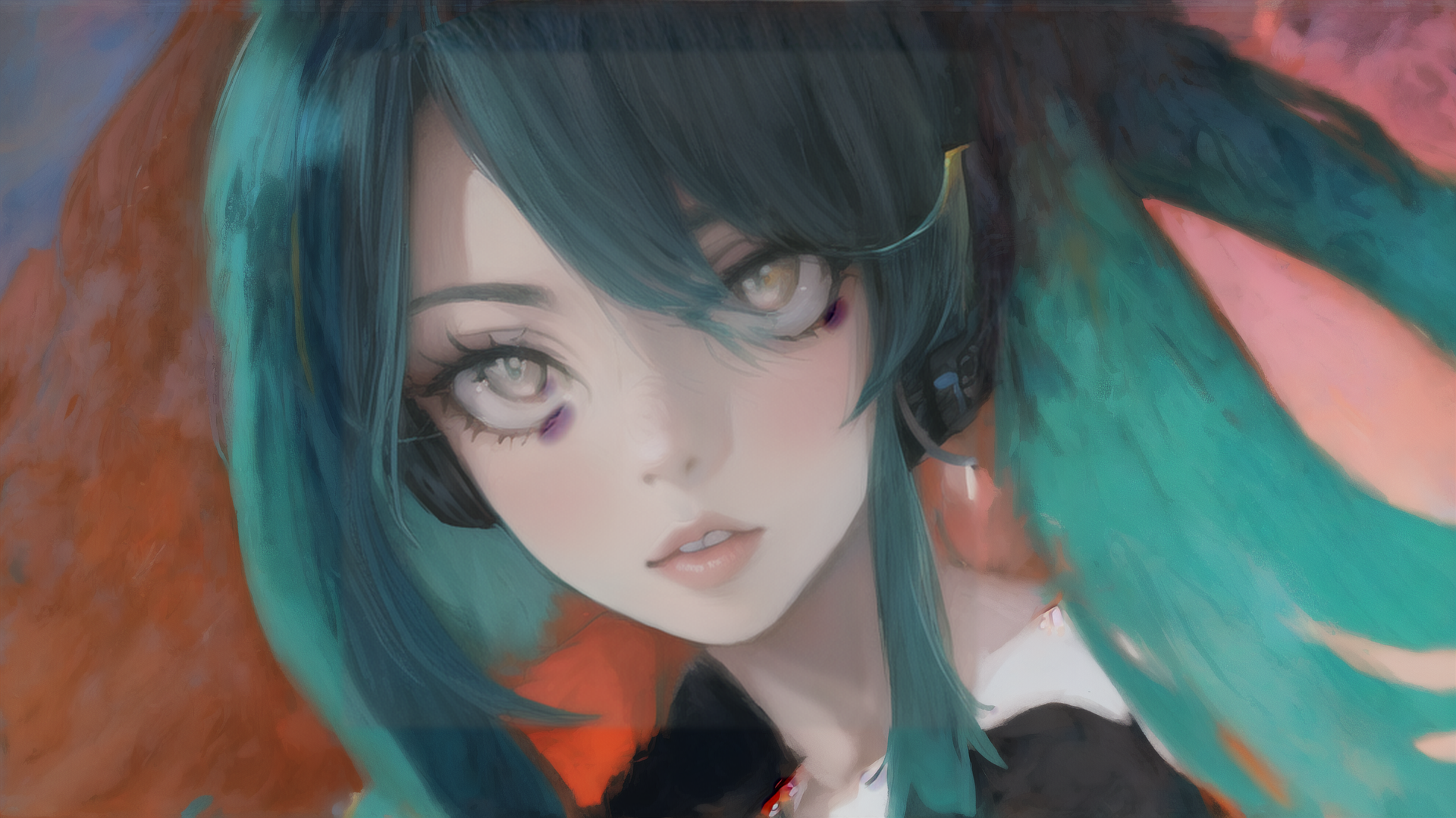 AI generated wallpaper featuring girl, anime, character