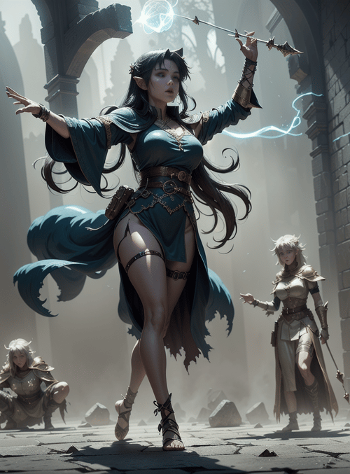elf, mage, warrior