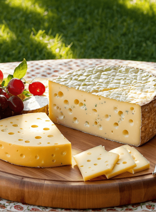 cheese, grapes, wine