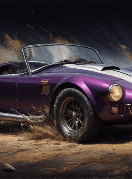 car, convertible, sports car, vintage car, dirt, dust, rocks