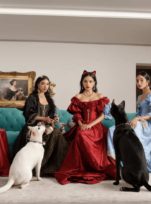 women, dogs, photographer