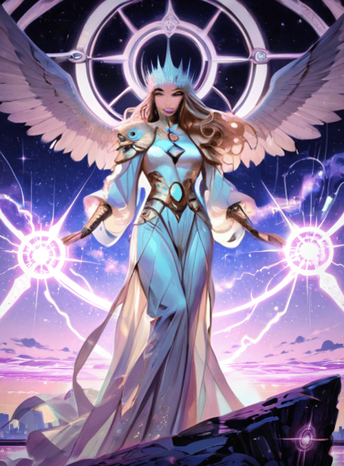 goddess, angel, owl