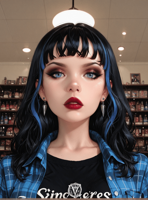 woman, shoes, bookshelf, hair