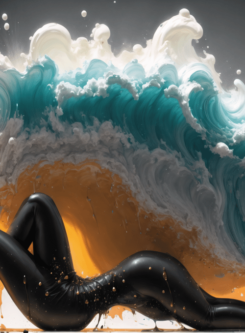 wave, pumpkin, figure