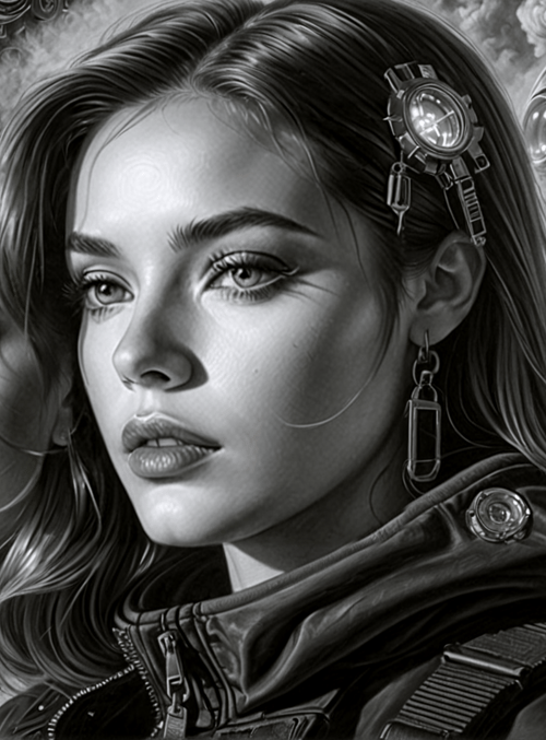 women, cyborg, desert, spaceship, eye, cactus, landscape