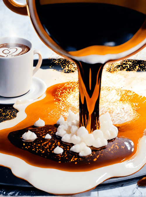 coffee, mug, pouring