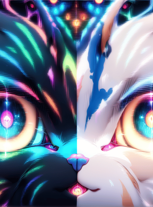 cat, feline, digital