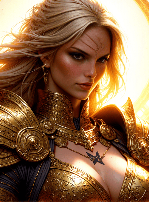 warrior, fem, armor