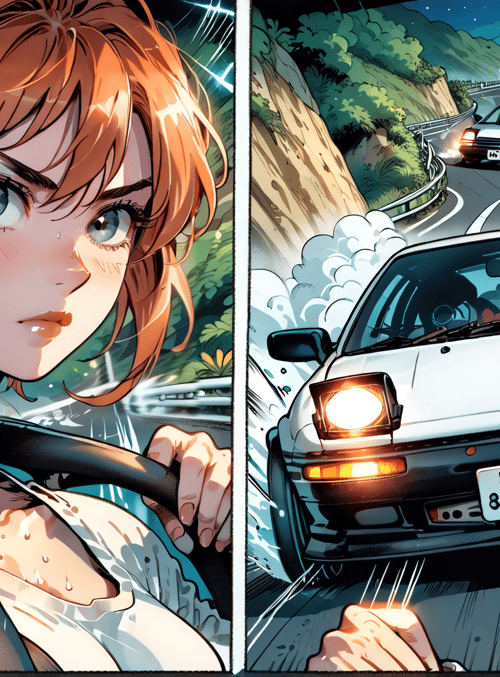 girl, car, driver, road, japan, tuner, nissan, race, speed, sweat