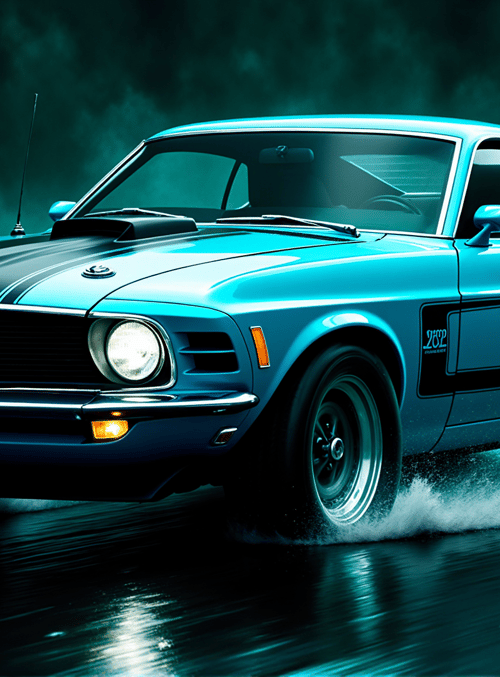 car, muscle car, classic car, automobile, vehicle