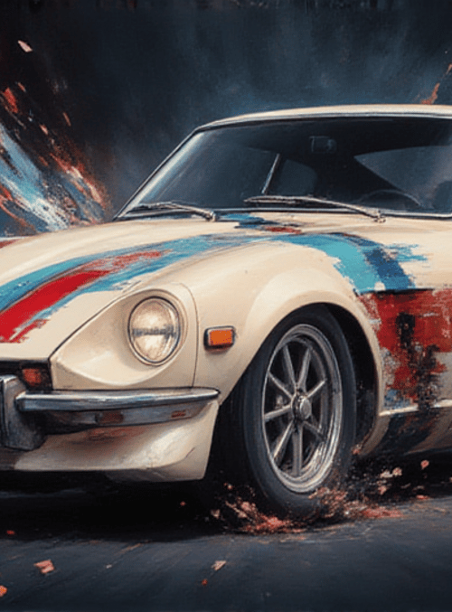 car, sports car, classic car, datsun, racing car