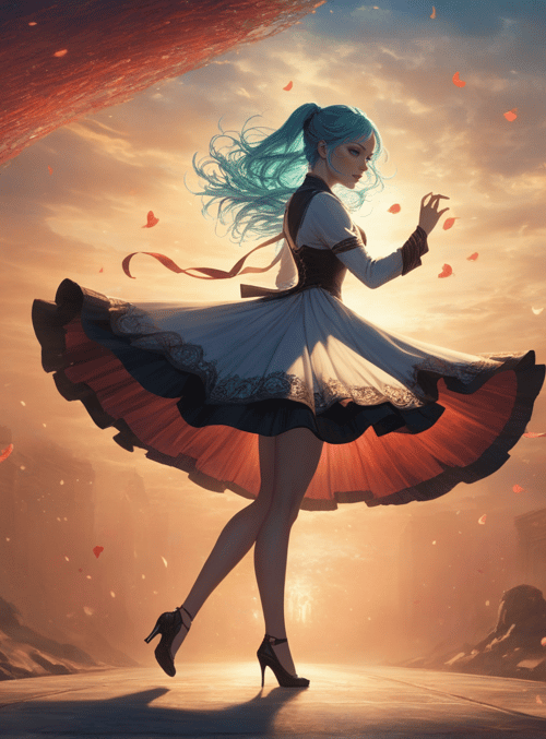 girl, lantern, city