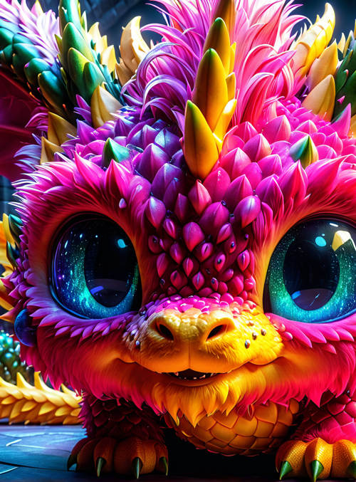 dragon, fruit, creature