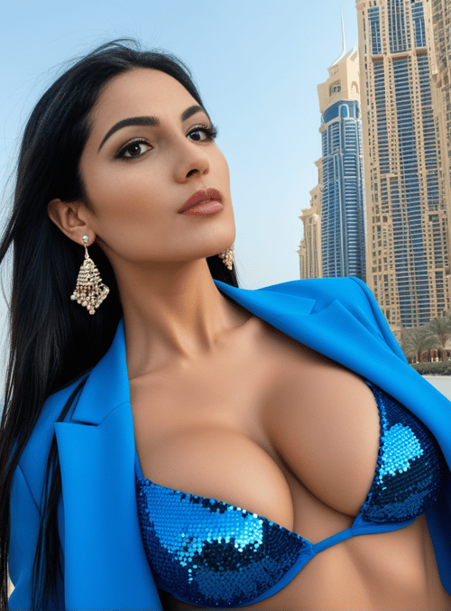 woman, cityscape, yacht