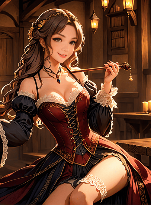woman, goblet, candle