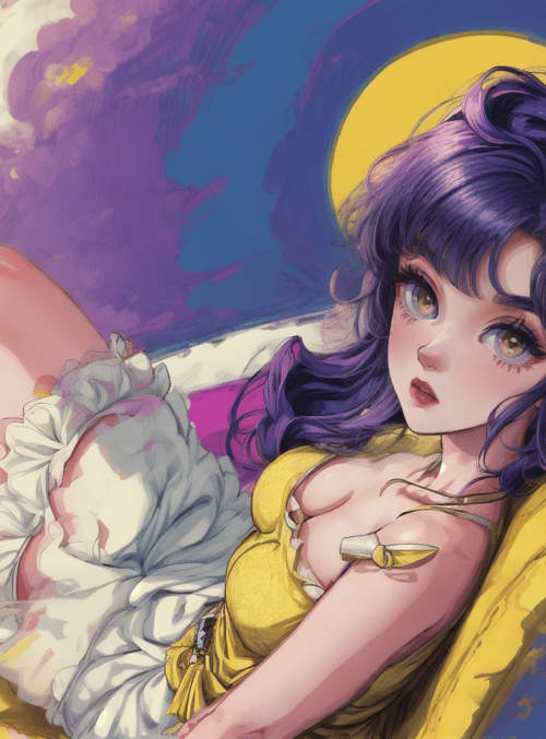 girl, anime, character