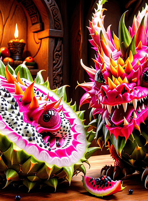 dragon, dragon fruit, fruit