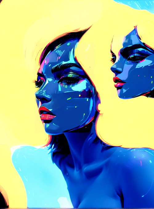 woman, face, hair