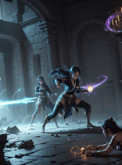 warrior, mage, combat