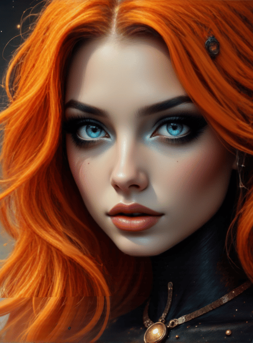 woman, hair, necklace