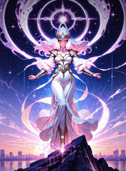 queen, goddess, city