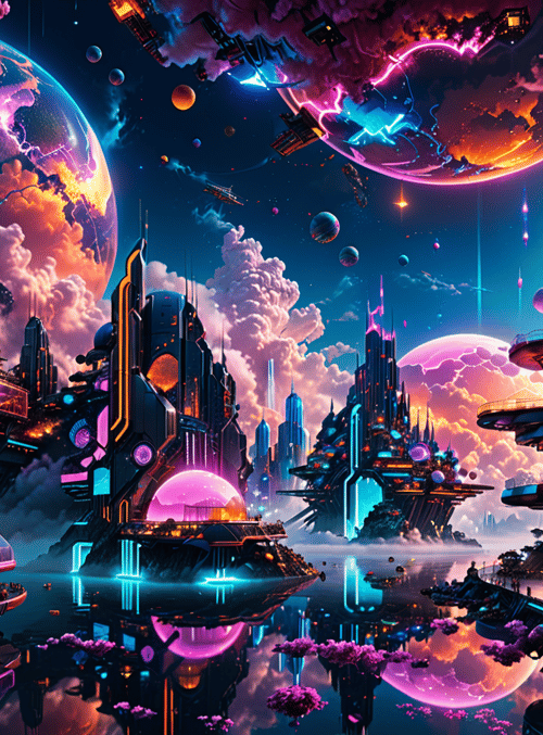 city, space, buildings