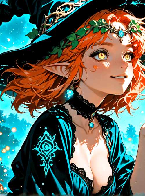 witch, pumpkin, bat, elf, garden, candy, firefly, lumia, halloween, magic
