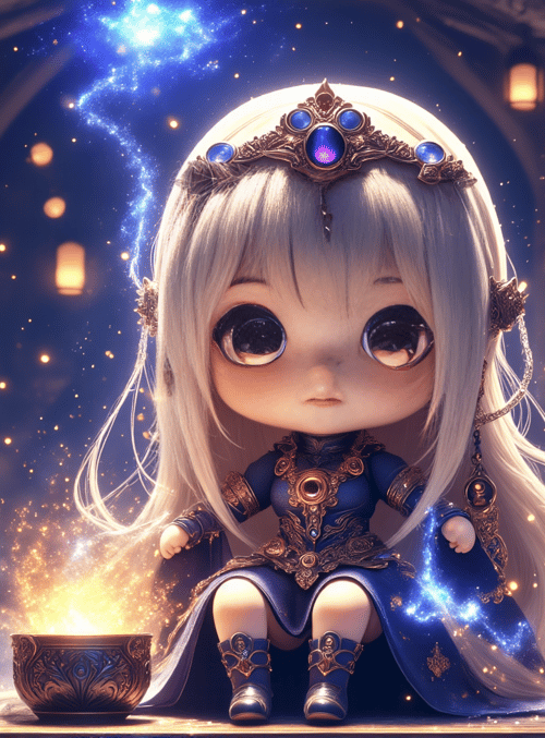 doll, wizard, lantern