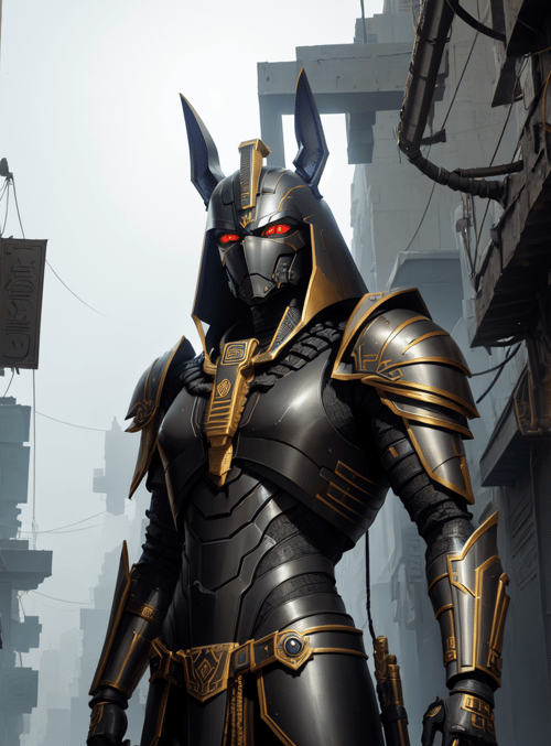 robot, armor, canine