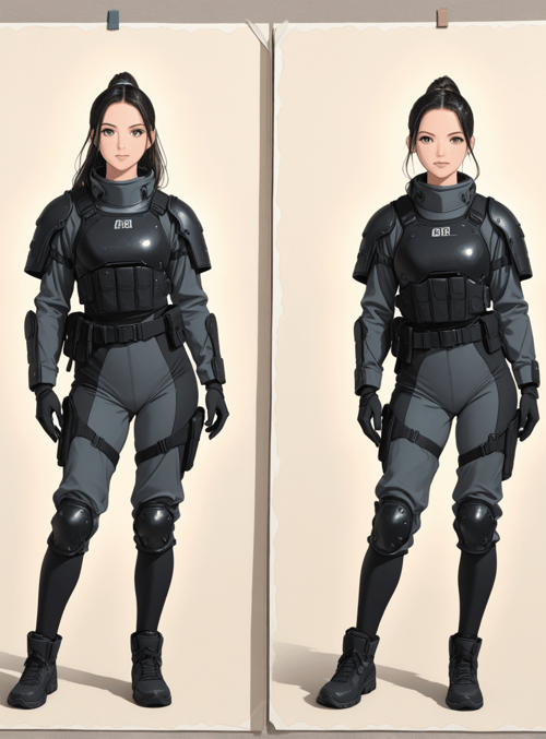 women, soldiers, characters