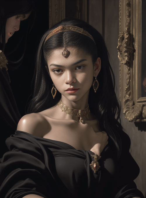 woman, portrait, jewelry