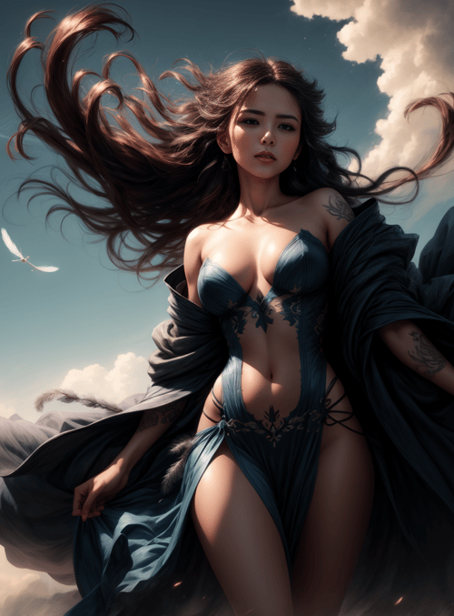 woman, angel, goddess