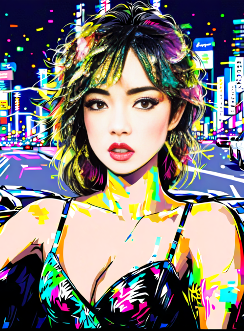 woman, cars, city