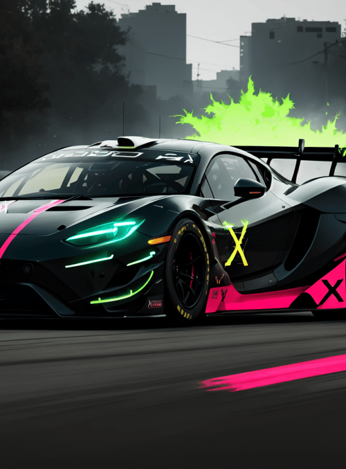 race car, supercar, drift, track, car, vehicle, speed, performance, racing, aerodynamics