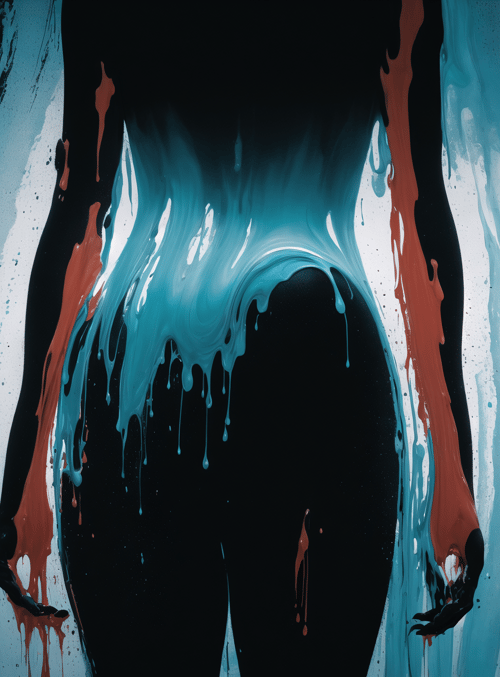 silhouette, paint, body