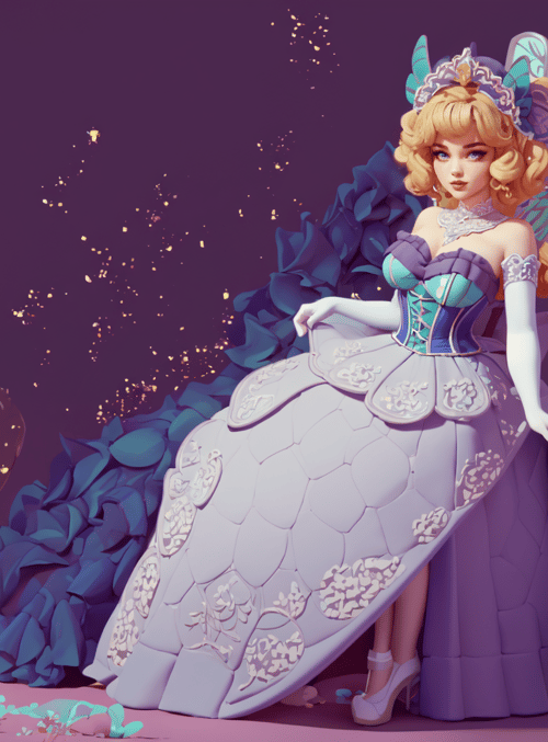 fairy, princess, butterfly, dress, crown