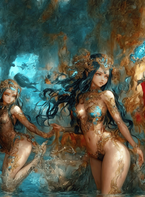 mermaids, fairy, divine beings
