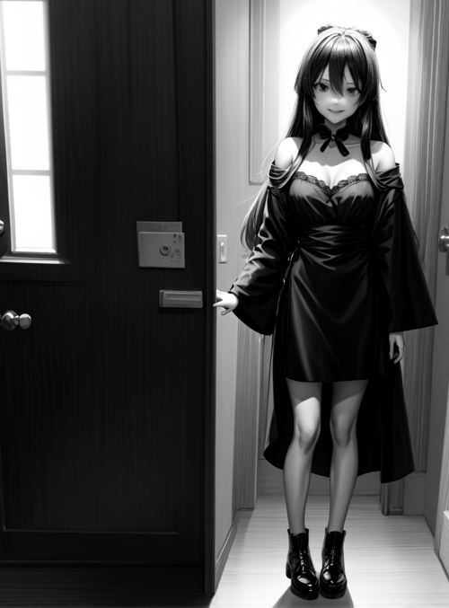 anime girl, woman, dress