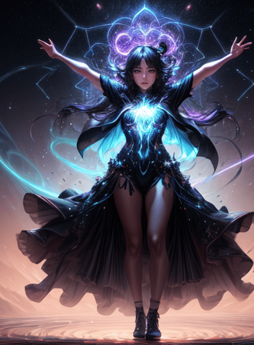 woman, sorceress, energy