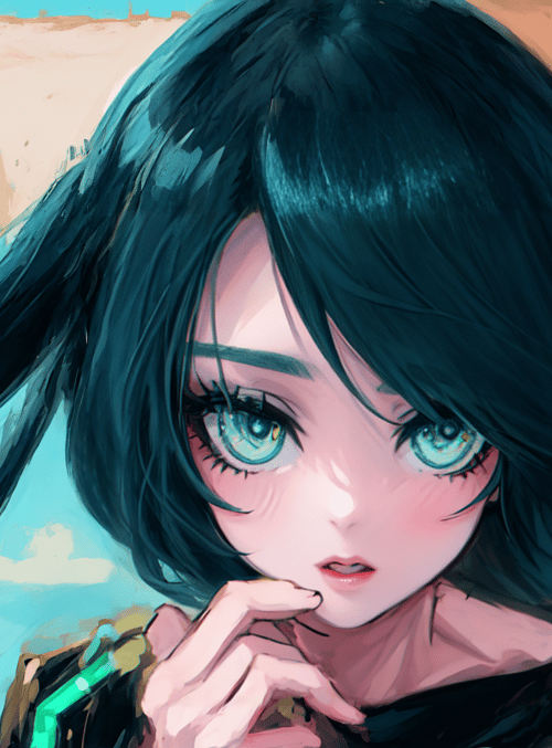 girl, anime, character